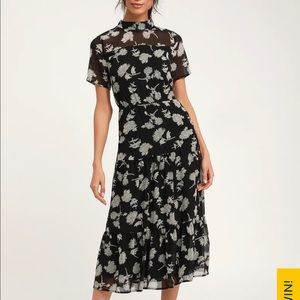 Lulus Floral Midi Dress